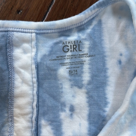 NWT Athleta Girl Tie-Dye Romper - XL/14 - Picture 4 of 7